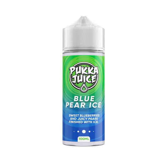 Blue Pear Ice 100ml Shortfill E-Liquid by Pukka Juice