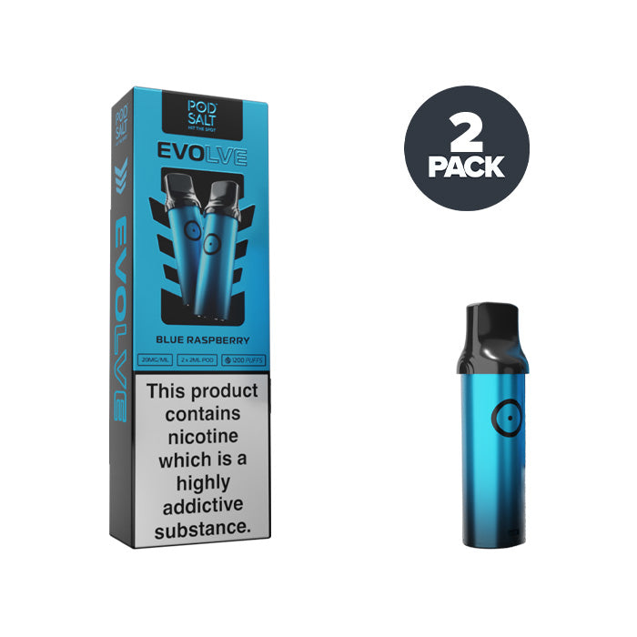 Blue Raspberry | Pod Salt Evolve Pre-Filled Pods | Pack of 2