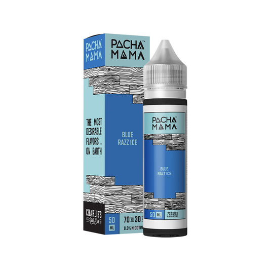 Blue Razz Ice 50ml Shortfill E-Liquid by Pachamama