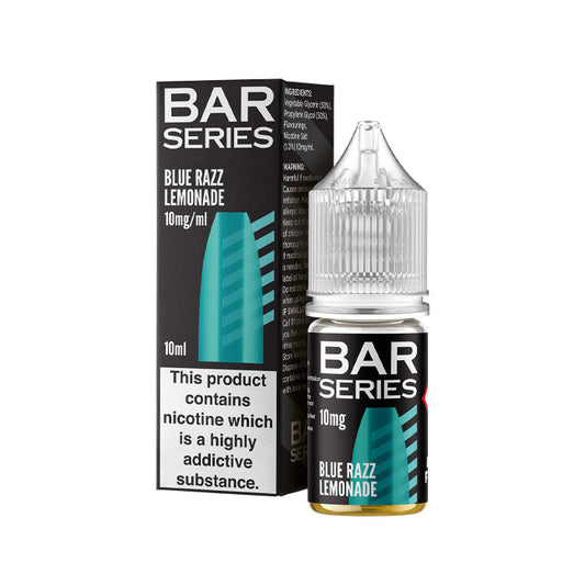 Blue Razz Lemonade 10ml Nic Salt E-Liquid by Bar Series