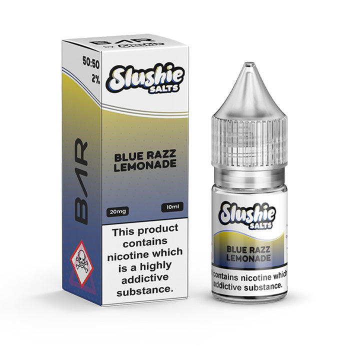 Blue Razz Lemonade Nic Salt E-Liquid by Slushie Salts BAR | From £2.62