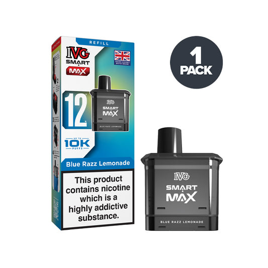 Blue Razz Lemonade IVG Smart Max Prefilled Pod and Box