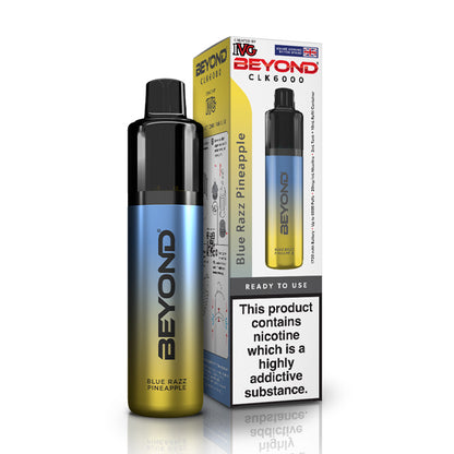 Blue Razz Pineapple IVG Beyond CLK 6000 Disposable and Box