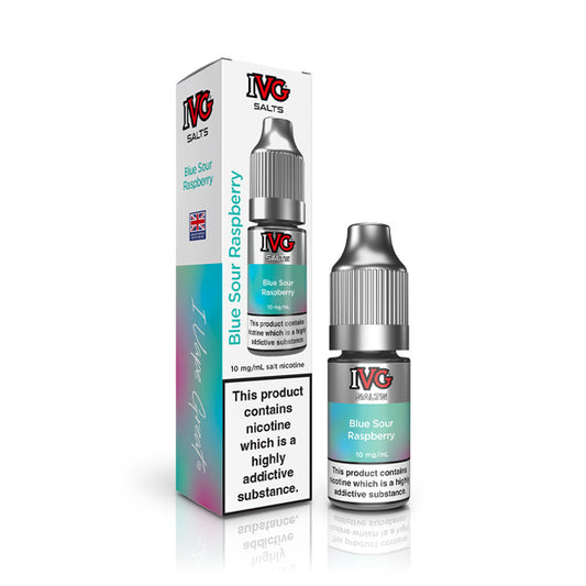 Blue Sour Raspberry 10ml Nic Salt E-Liquid by IVG