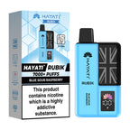 Blue Sour Raspberry Hayati Rubik 7000 Prefilled Pod Kit and Box