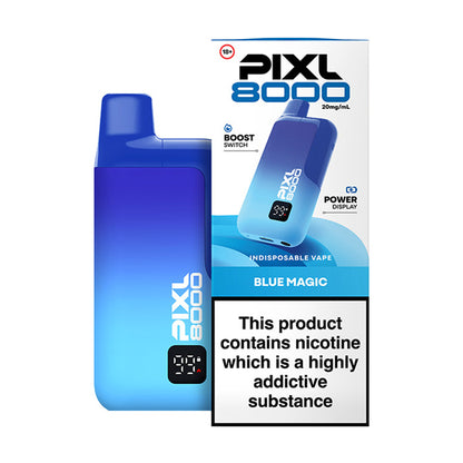 Blue Magic PIXL 8000 Prefilled Pod Kit and Box