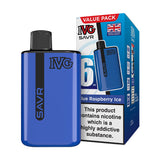 Blue Raspberry Ice IVG Savr Prefilled Pod Kit and Box
