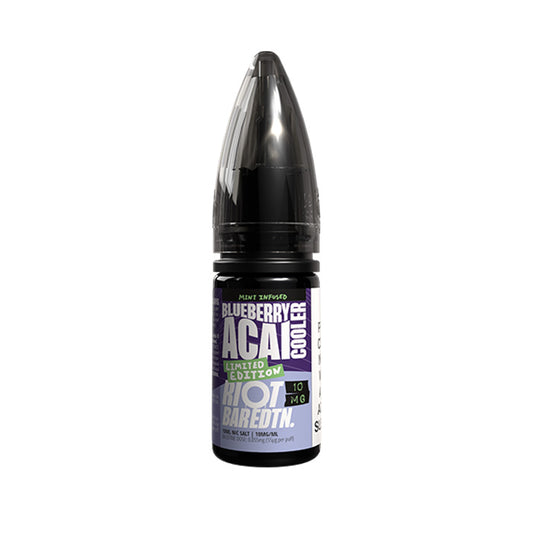 Blueberry Acai Cooler Limited Edition Nic Salt E-Liquid by Riot Bar EDTN