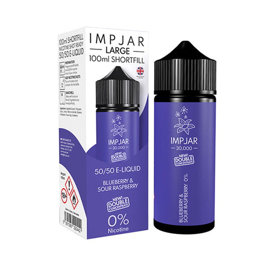 Blueberry & Sour Raspberry 100ml Shortfill by Imp Jar Large