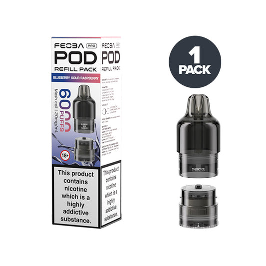 Blueberry Sour Raspberry Feoba Pro 6000 Prefilled Pods