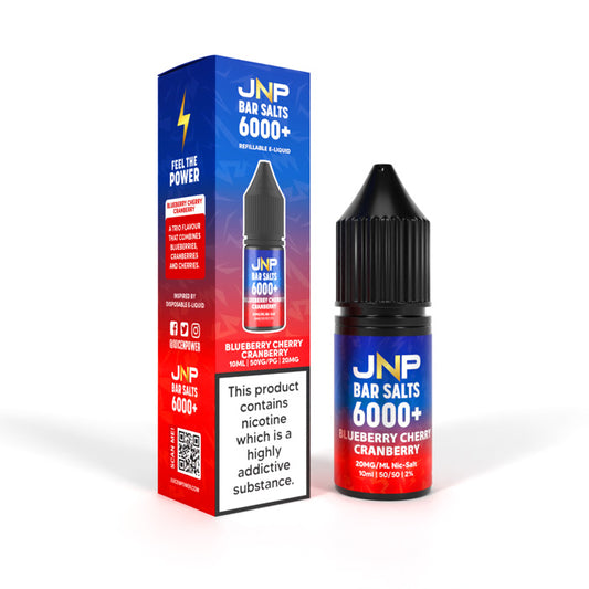 Blueberry Cherry Cranberry Nicotine Salt by JNP Bar Salts 6000+