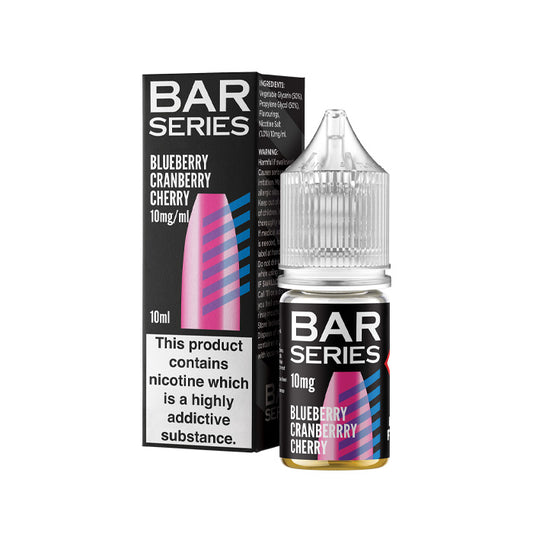 Blueberry Cranberry Cherry 10ml Nic Salt E-Liquid by Bar Series