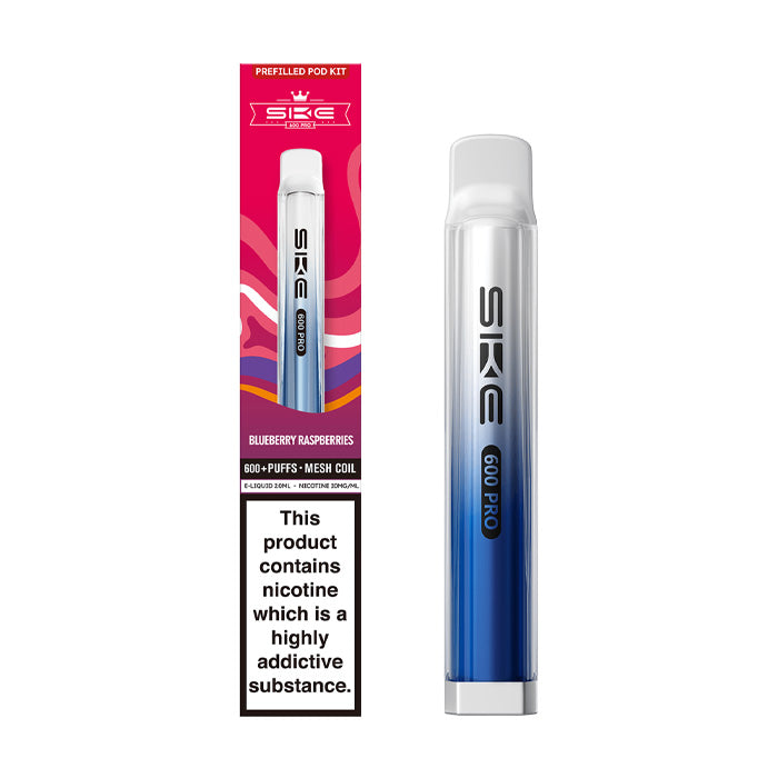 Blueberry Raspberries SKE Crystal Pro 600 Prefilled Pod Kit and Box