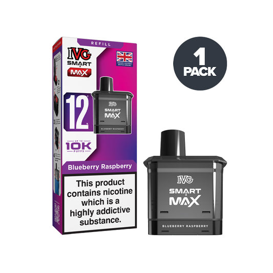 Blueberry Raspberry IVG Smart Max Prefilled Pod and Box