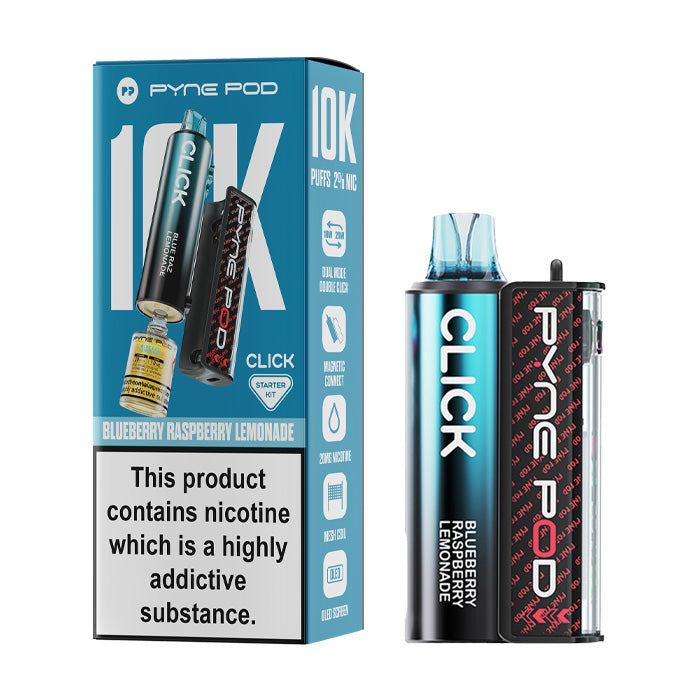 Blueberry Raspberry Lemonade Pyne Pod Click 10K Prefilled Pod Kit