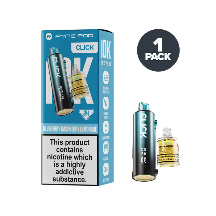 Blueberry Raspberry Lemonade Pyne Pod Click Pre-filled Pod and Box