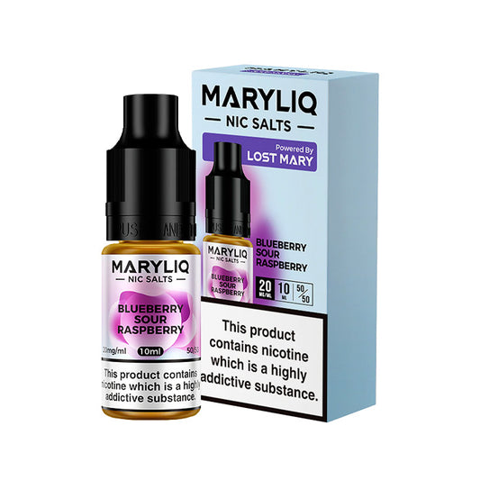 Blueberry Sour Raspberry 10ml Nic Salt E-Liquid by MaryLiq