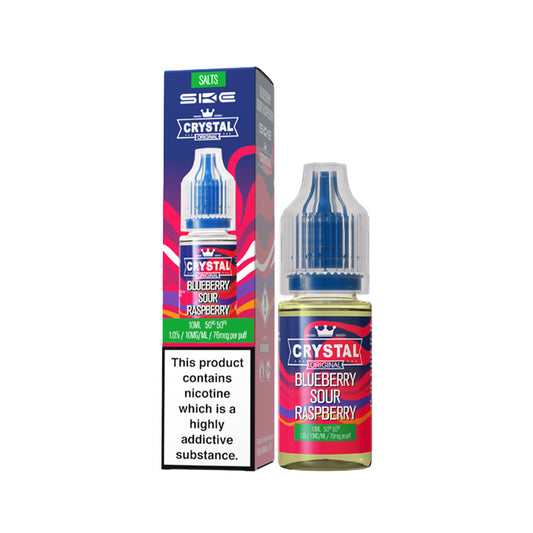 Blueberry Sour Raspberry 10ml Nic Salt E-Liquid by SKE Crystal