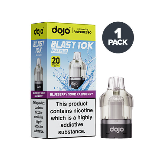 Blueberry Sour Raspberry Vaporesso Dojo 10k Prefilled Pods