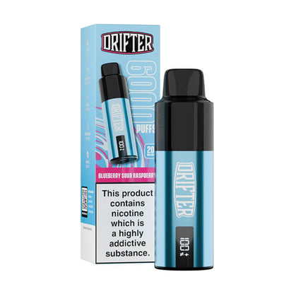 Blueberry Sour Raspberry Drifter 6K Pre-filled Pod Kit and Box
