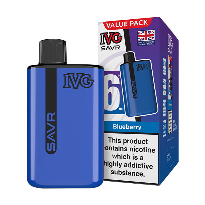 Blueberry IVG Savr Prefilled Pod Kit and Box