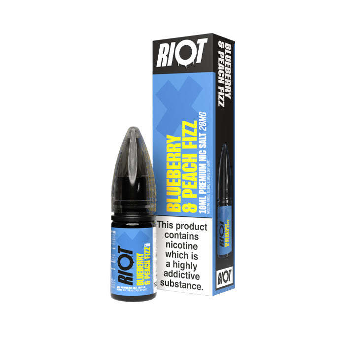 Blueberry & Peach Fizz Nic Salt by Riot X