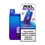 Blueberry Raspberry PIXL 8000 Prefilled Pod Kit and Box