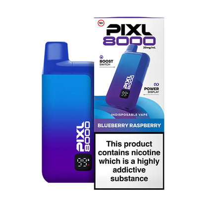 Blueberry Raspberry PIXL 8000 Prefilled Pod Kit and Box
