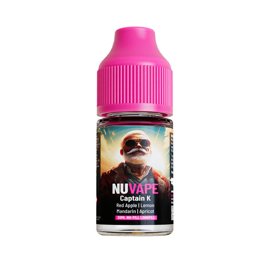 Captain K 30ml Nic Salt E-Liquid by Nu-Fill