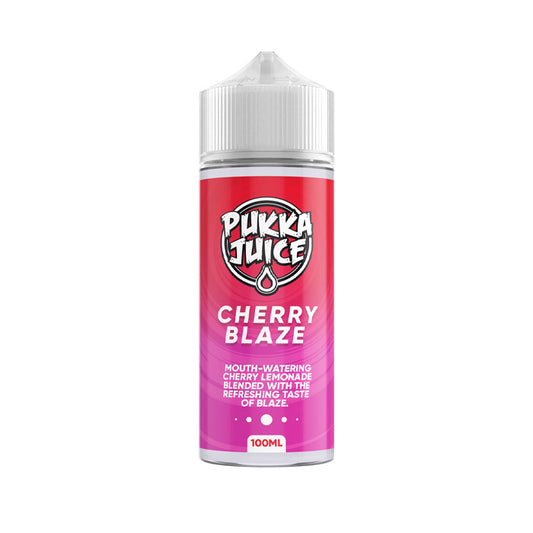 Cherry Blaze 100ml Shortfill E-Liquid by Pukka Juice