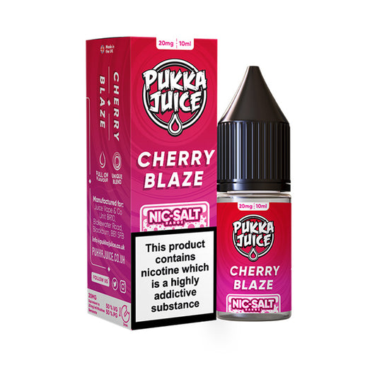 Cherry Blaze 10ml Nic Salt E-Liquid by Pukka Juice