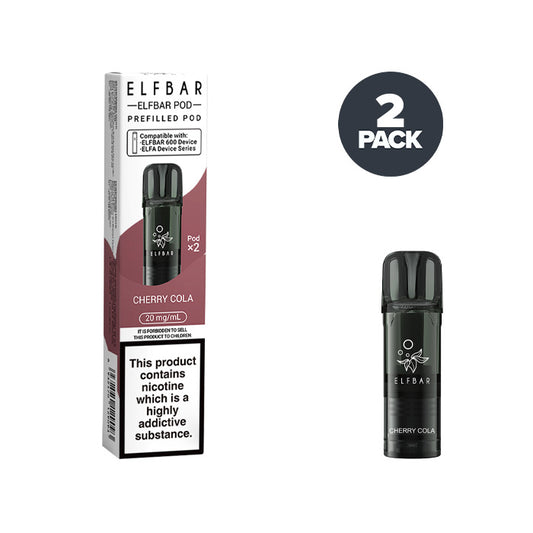 Cherry Cola Elf Bar 600 Pre-filled Pod and Box