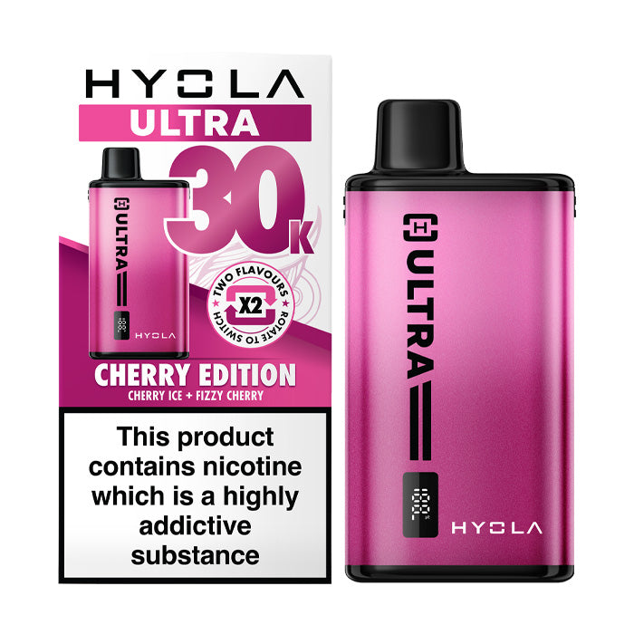 Cherry Edition Hyola Ultra 30K Prefilled Pod Kit and Box