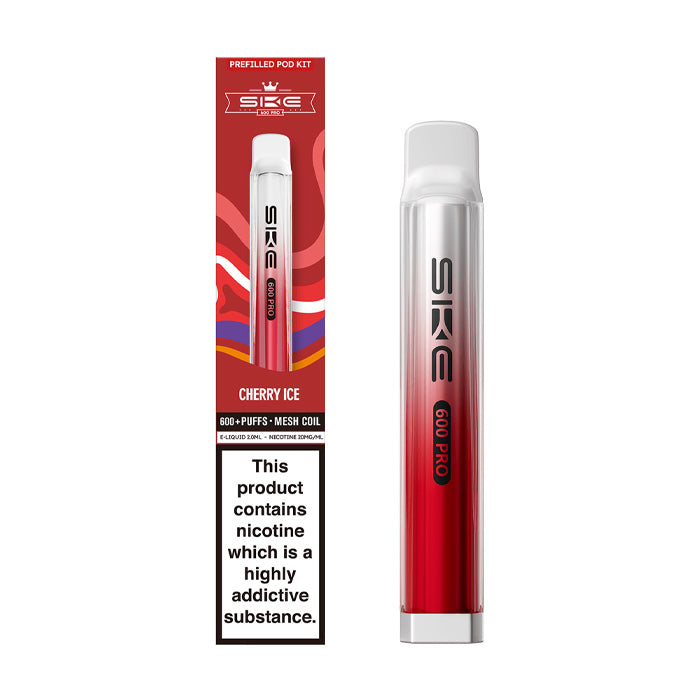 Cherry Ice SKE Crystal Pro 600 Prefilled Pod Kit and Box