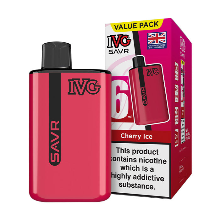 Cherry Ice IVG SAVR Starter Vape Kit and Box