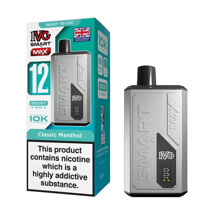 Classic Menthol IVG Smart Max Vape Kit and Box