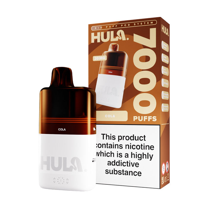 Cola Hula 7000 Prefilled Pod Kit and Box