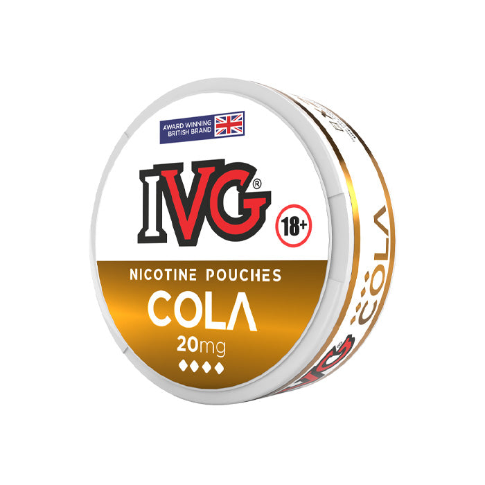 Tub of 20 Cola IVG Nicotine Pouches 20mg