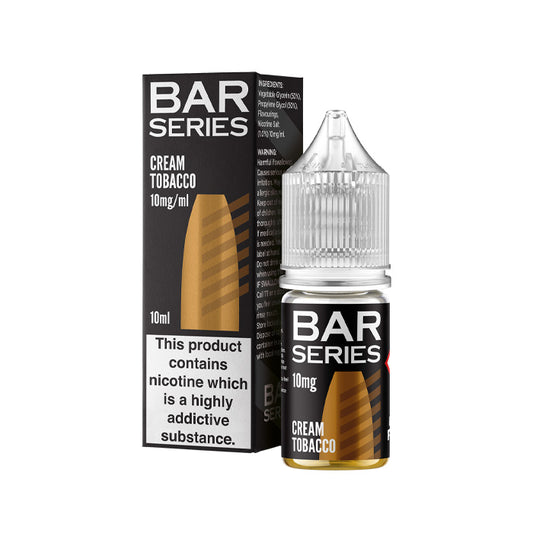 Cream Tobacco 10ml Nic Salt E-Liquid by Bar Series