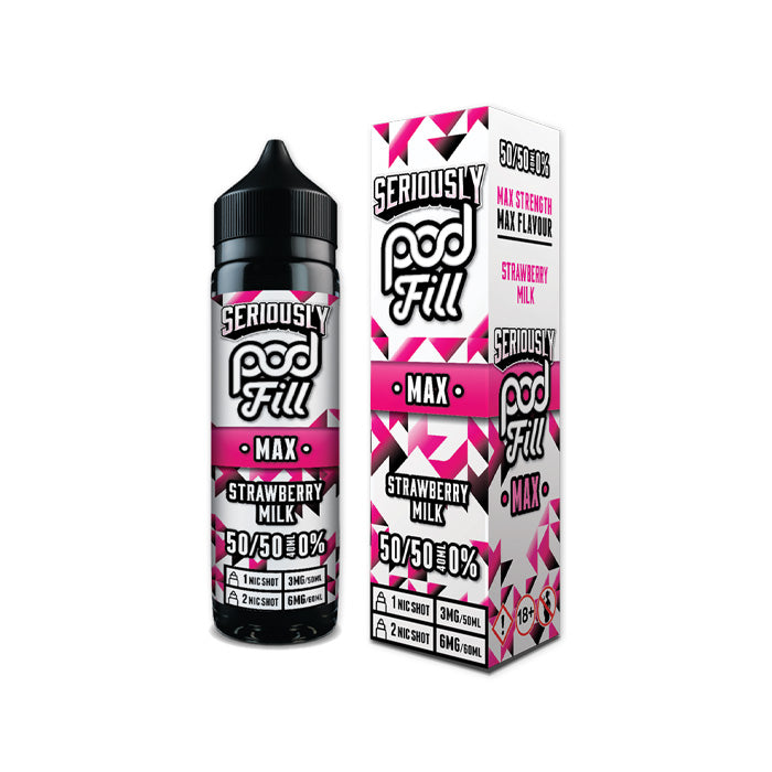 Doozy Podfill Max 50ml Shortfill E-Liquid Strawberry Milk