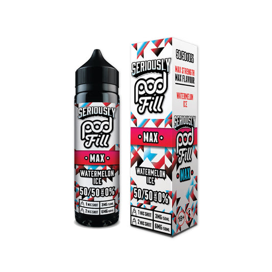 Doozy Podfill Max 50ml Shortfill E-Liquid Watermelon Ice