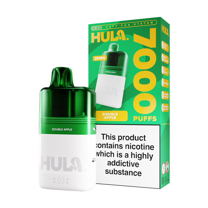 Double Apple Hula 7000 Prefilled Pod Kit and Box
