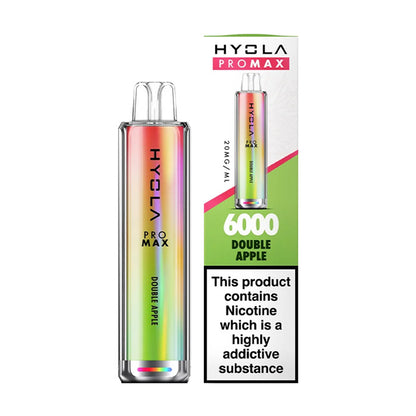 Double Apple Hyola Pro Max 6000 Disposable Vape and Box