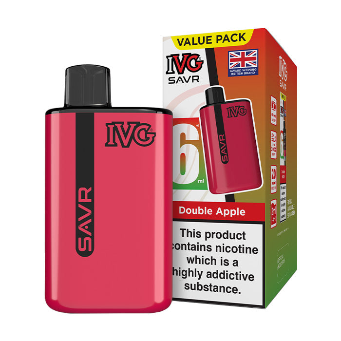 Double Apple IVG Savr Prefilled Pod Kit and Box