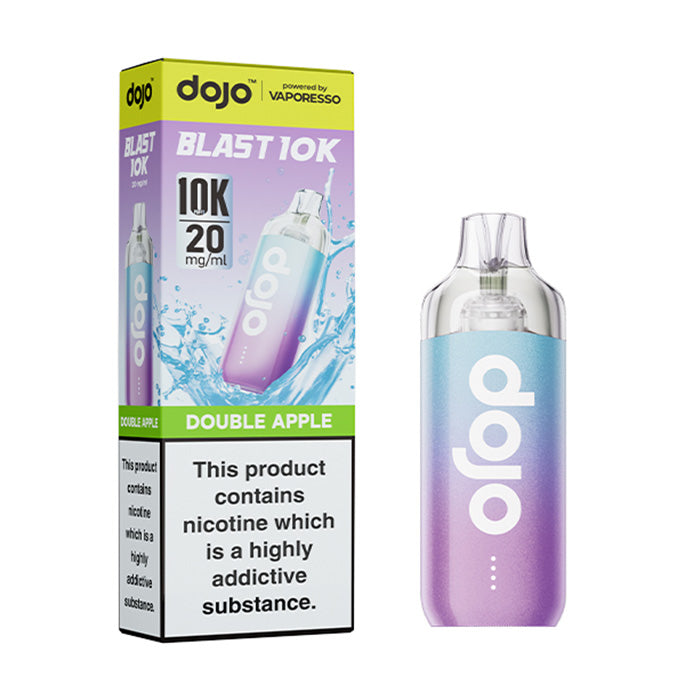 Double Apple Vaporesso Dojo Blast 10K Prefilled Pod Kit and Box