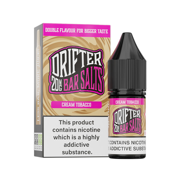 Drifter Bar Salts 10ml E-Liquid Cream Tobacco