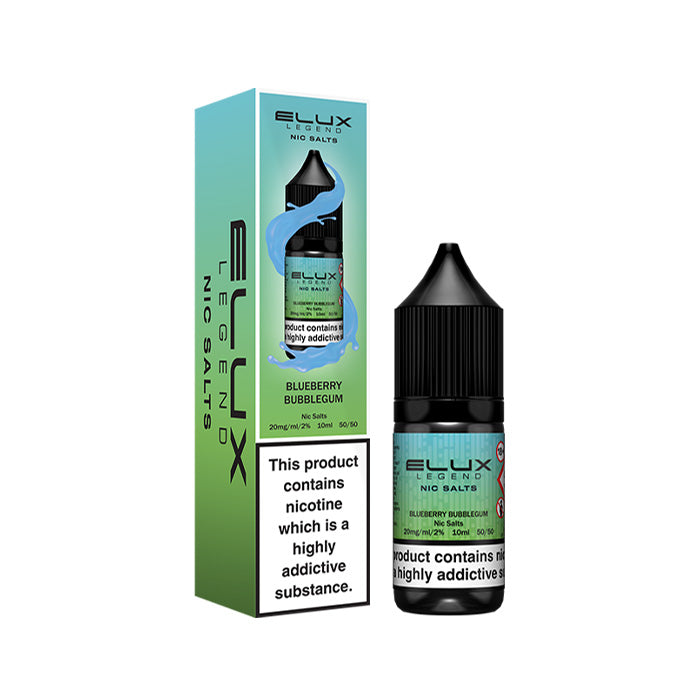 Elux 10ml Nic Salt E-Liquid Blueberry Bubblegum