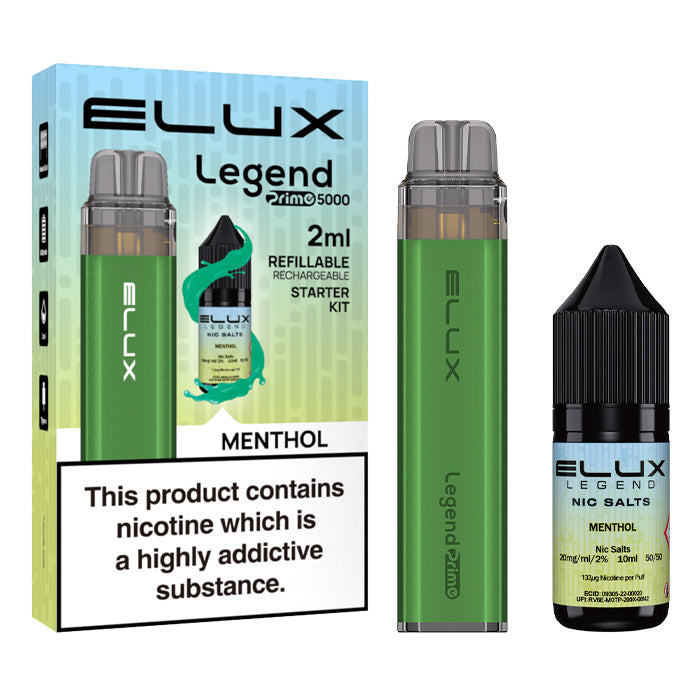 elux legend menthol Elux Legend Prime 5000 Disposable Vape