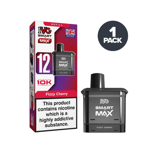Fizzy Cherry IVG Smart Max Prefilled Pod and Box