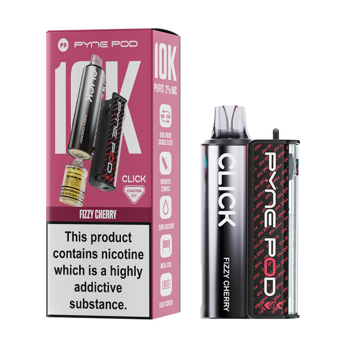 Fizzy CherryPyne Pod Click 10K Prefilled Pod Kit and Box